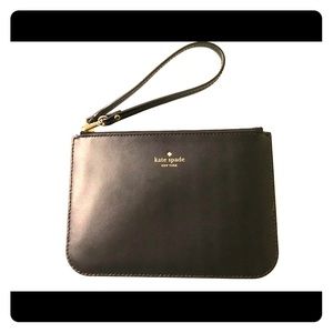 Kate Spade black wristlet NWOT